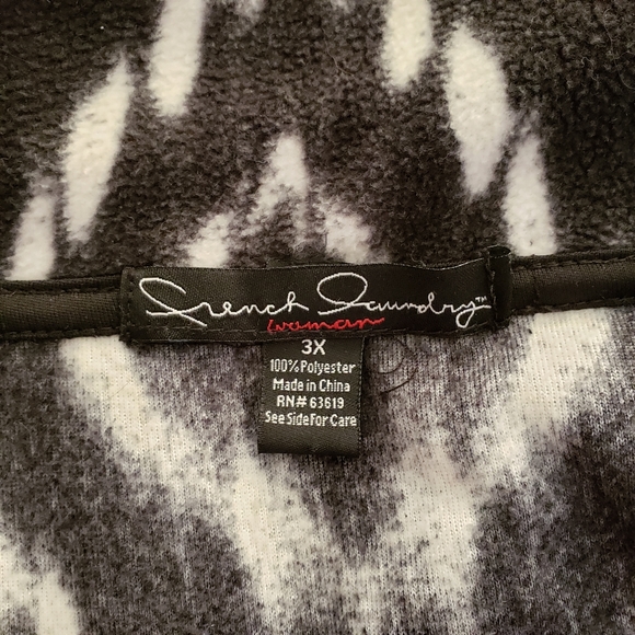 French Laundry 3x zipup black & white vest pockets - Picture 10 of 16